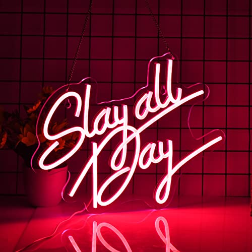 Slay All Day Neon Sign for Wall Décor
