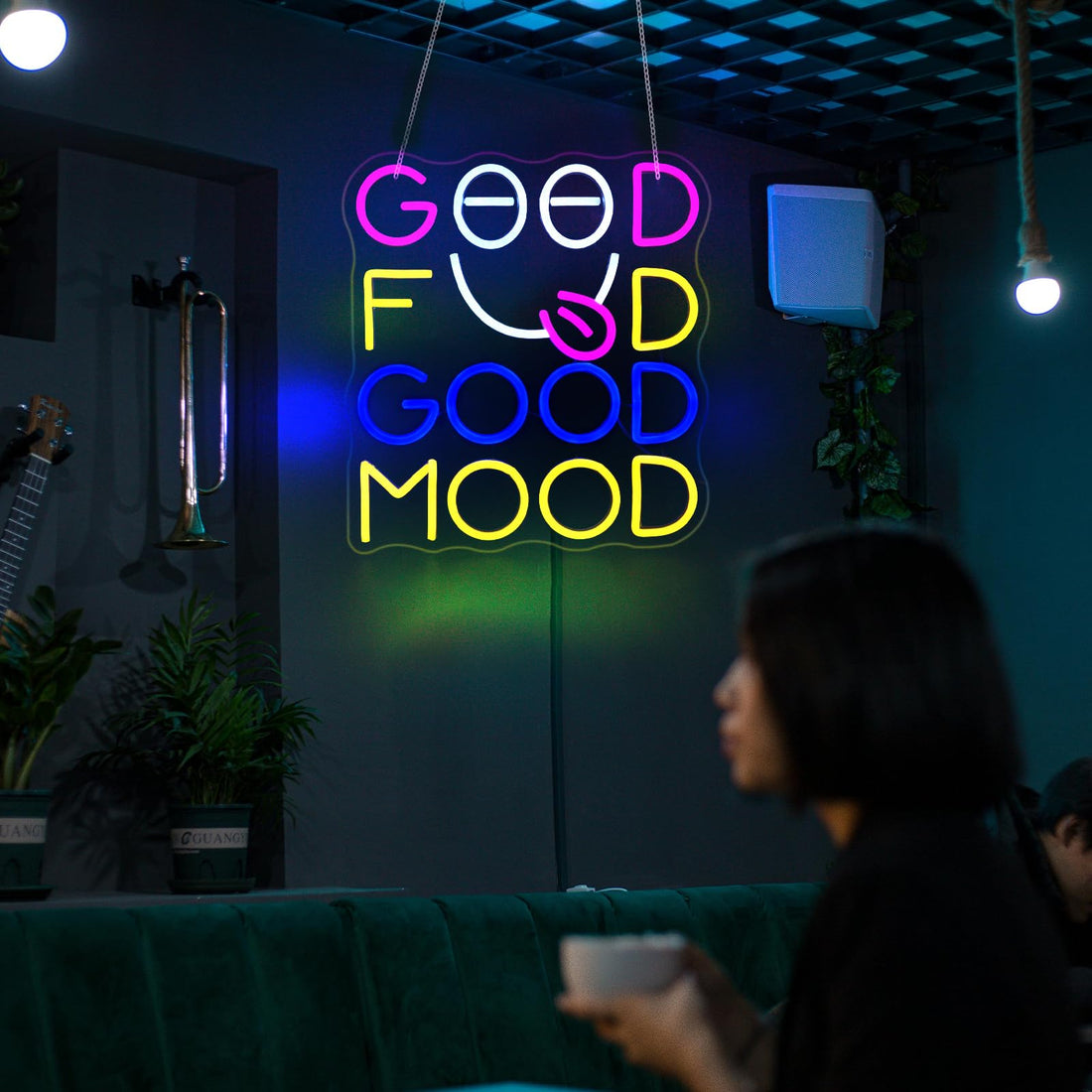 Good Food Good Mood Neon Sign