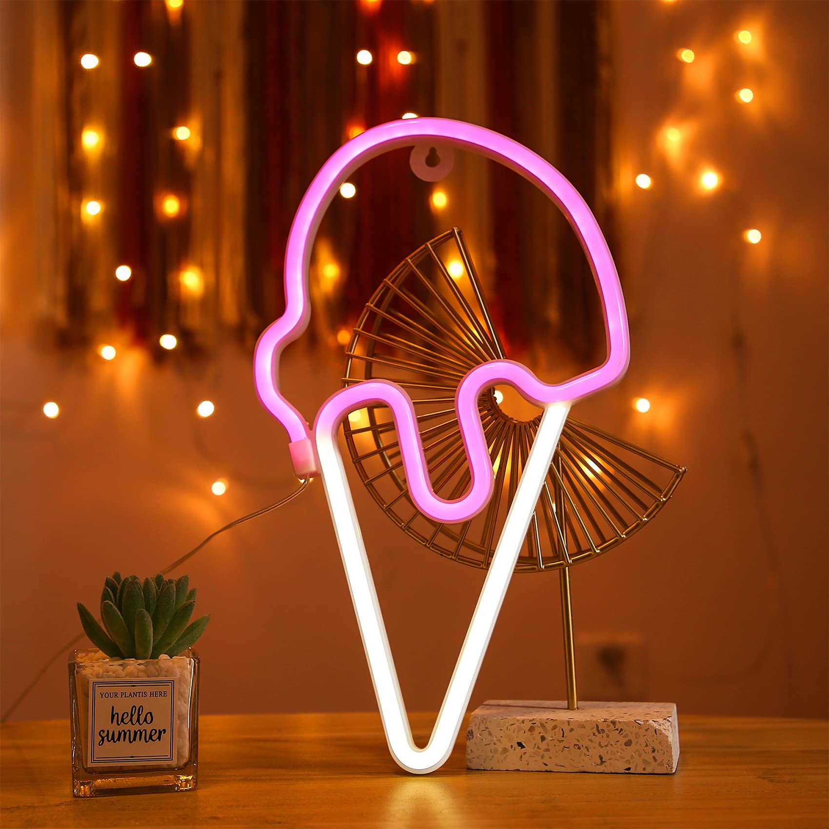Ice Cream Signs Neon Lights