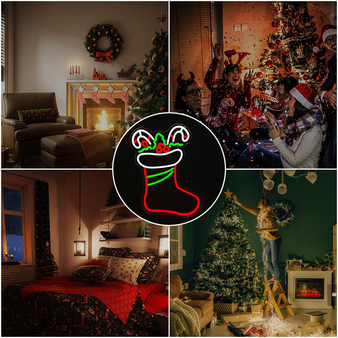 Christmas Stocking Neon Sign