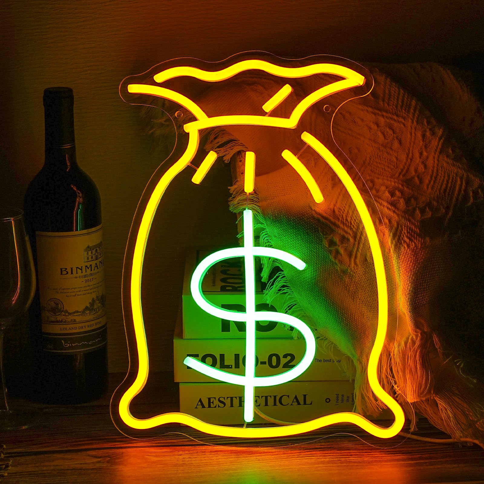 Bag Of Money Neon Sign