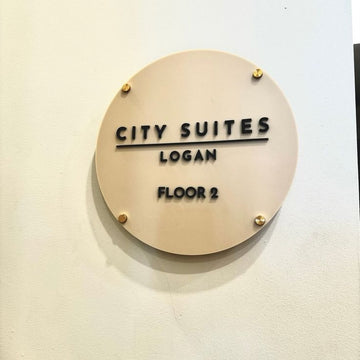 Round Acrylic Name Board - Customization Available