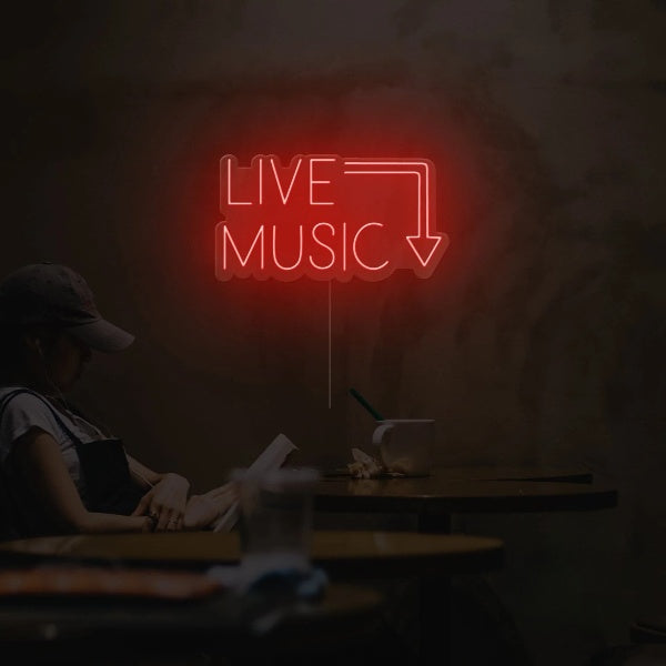 Live Music Neon Sign