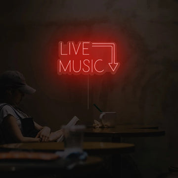 Live Music Neon Sign