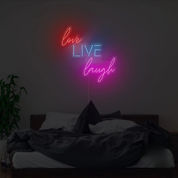 Love Live Laugh Neon Sign