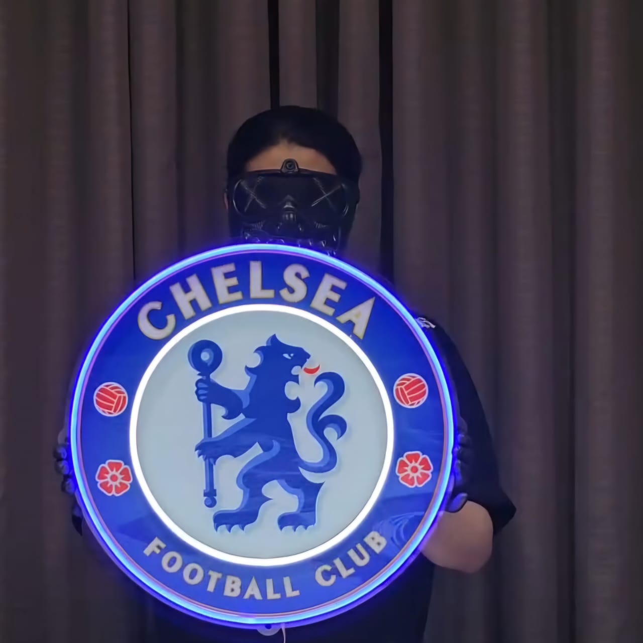 Football Logo Neon Chelsea UV print neon sign
