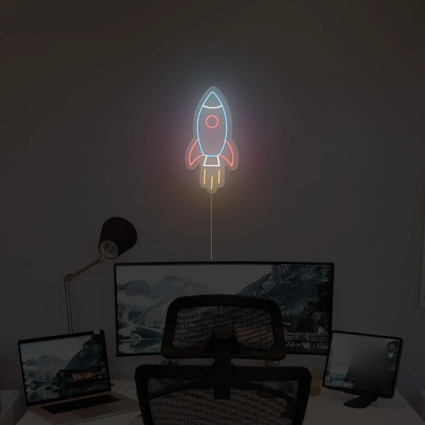 Rocket Neon Sign
