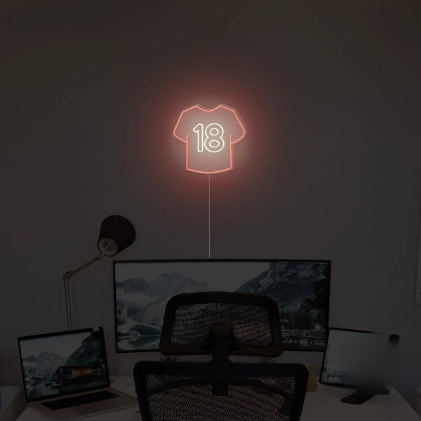 Jersey No.18 Neon Sign