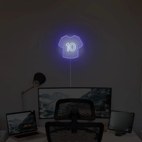 Jersey No.10 Neon Sign