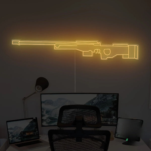 AWM Gun Neon Sign