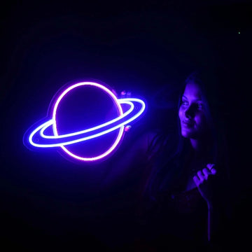 Saturn Neon Light Sign