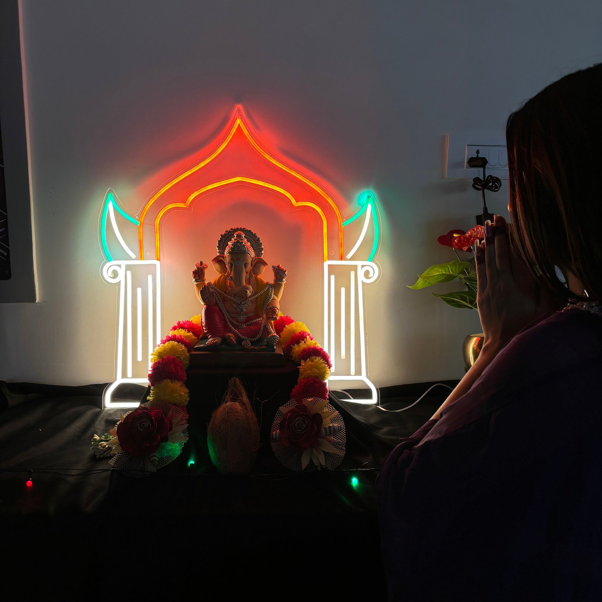 Ganesh Decoration Neon Sign