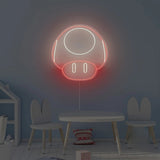 Mario Mushroom Neon Sign