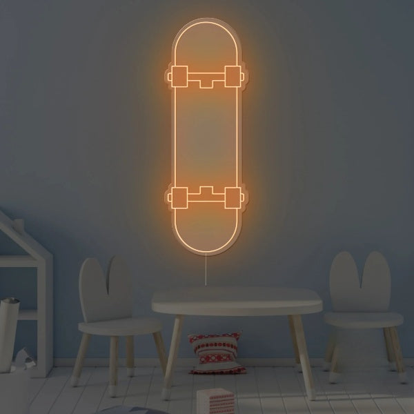 Skate Board Neon Sign