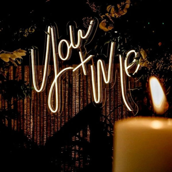 You + Me Neon Light Sign