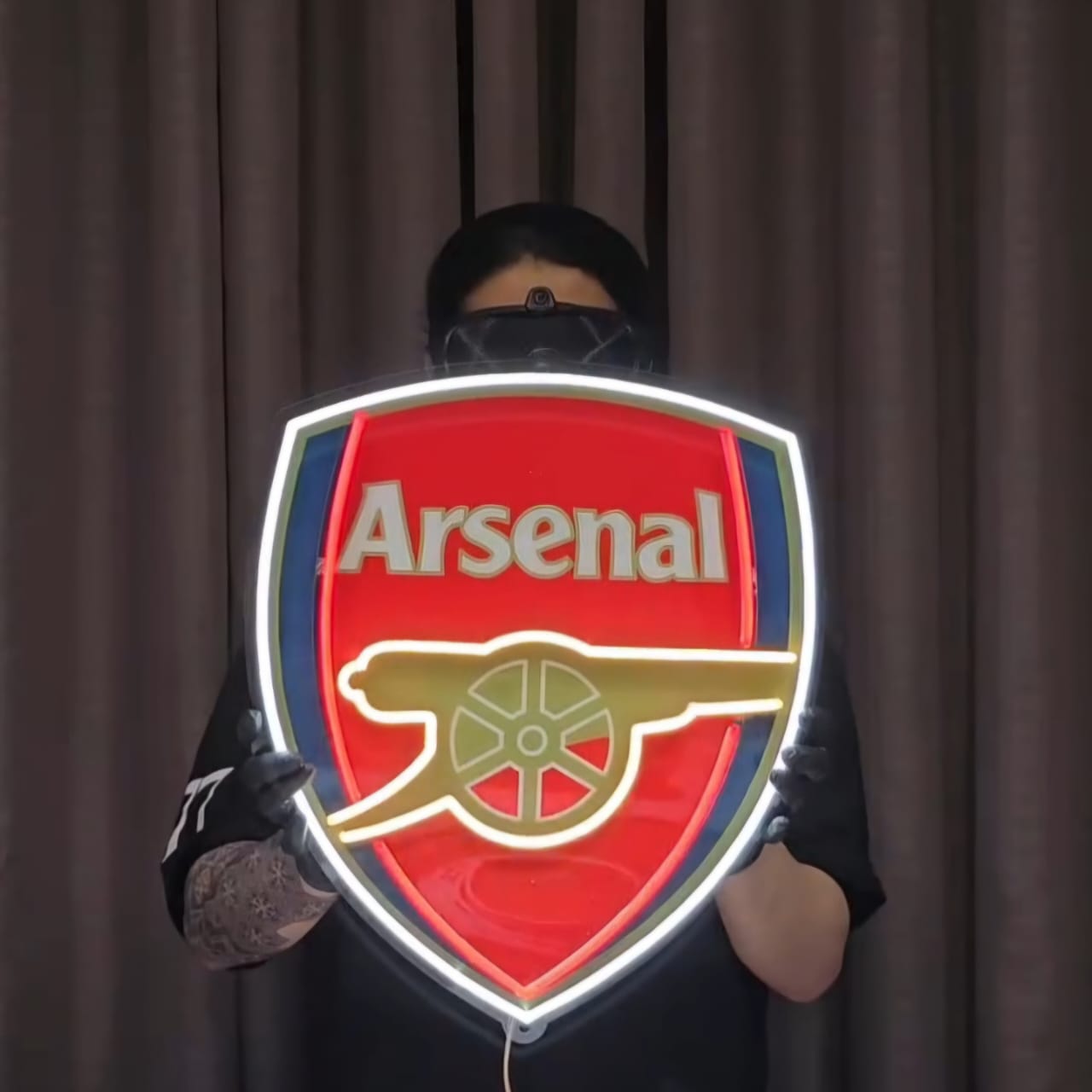 Football Logo Neon Arsenal UV print neon sign