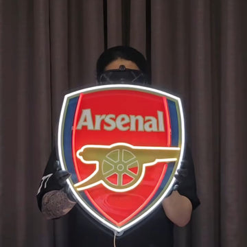 Football Logo Neon Arsenal UV print neon sign