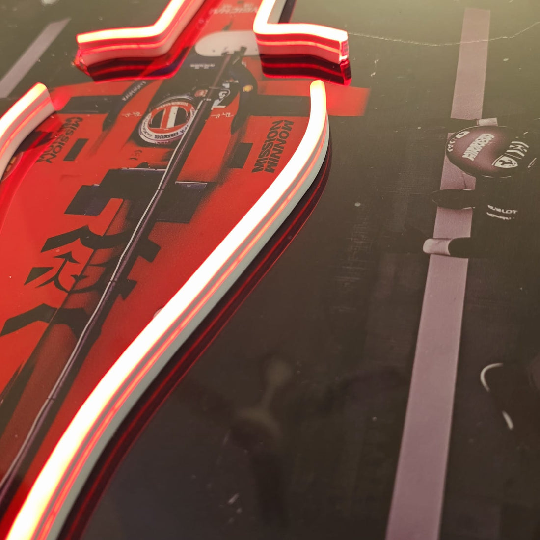 F1 Ferrari Charles Leclerc #16 Neon Sign – UV Printed LED Wall Art